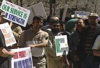 Taxi drivers march for better safety - image