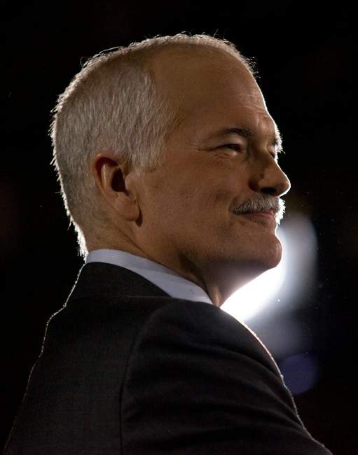 NDP Leader Jack Layton has died after a battle with cancer. Layton speaks to supporters at the NDP headquarters in Toronto, Ont., on Monday, May 2, 2011. THE CANADIAN PRESS/Chris Young.