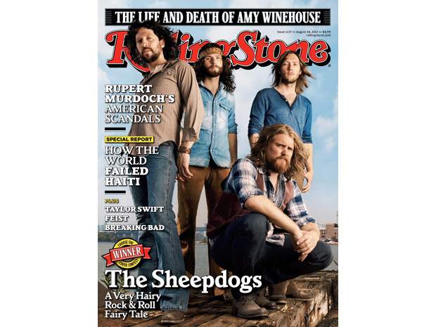 The Sheepdogs on the cover of the Rolling Stone - image
