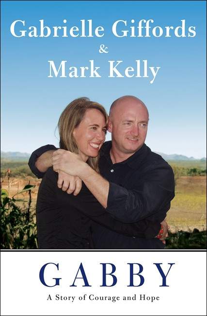 This image provided by Scibner shows the cover of the joint memoir of Rep. Gabrielle Giffords and her husband, retired astronaut Mark Kelly, titled "Gabby: A Story of Courage and Hope." The book, written with "The Last Lecture" co-author Jeffrey Zaslow, is coming out on Nov. 15. (AP Photo/Scribner).