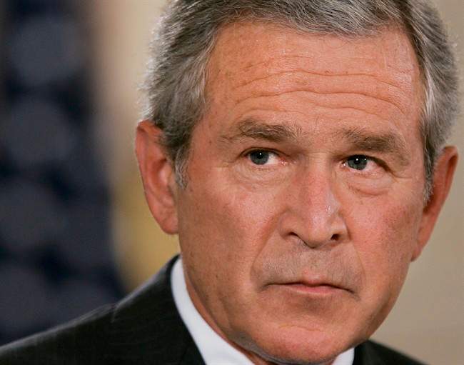 In this Sept. 6, 2006 photo, President George W. Bush speaks in the East Room of the White House in Washington.
