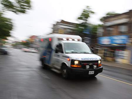 Toddler ambulance injuried