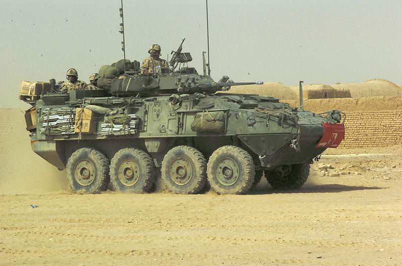 File image of a Canadian Forces LAV III armoured personnel carrier.