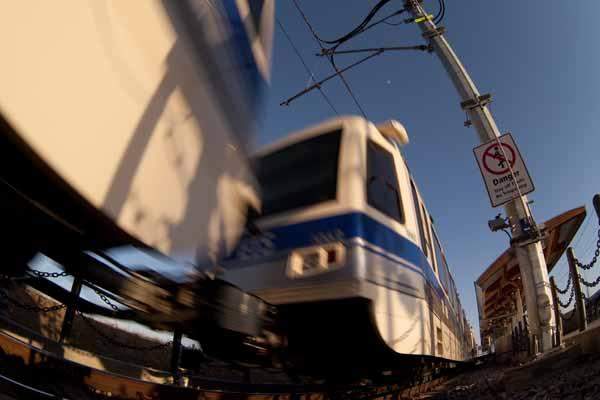 Edmonton's Light Rail Transit.