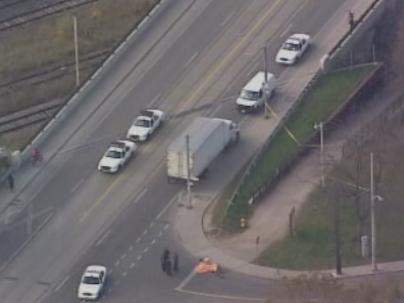 Cyclist dead after being struck by a vehicle in west-end Toronto - image