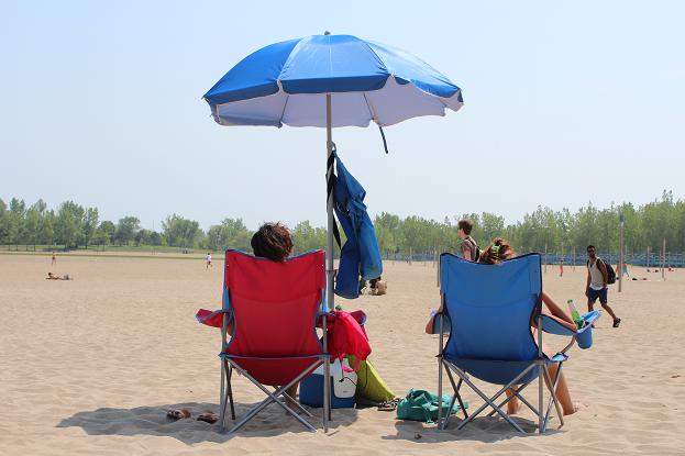 Beat the heat by heading to the water, staying in the shade and drinking plenty of water.