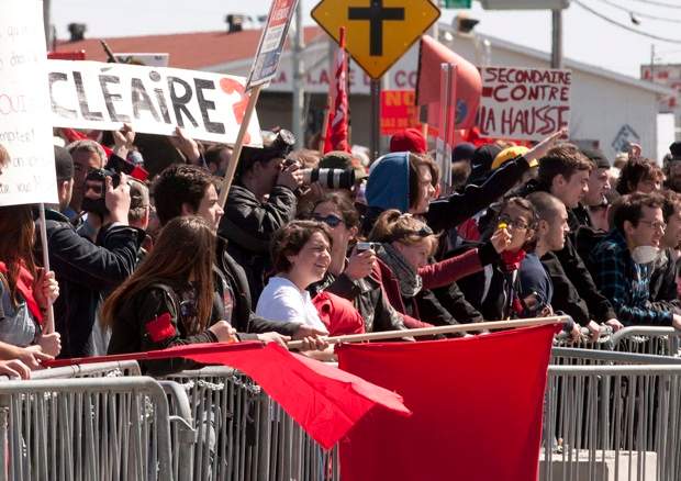 Victoriaville protest