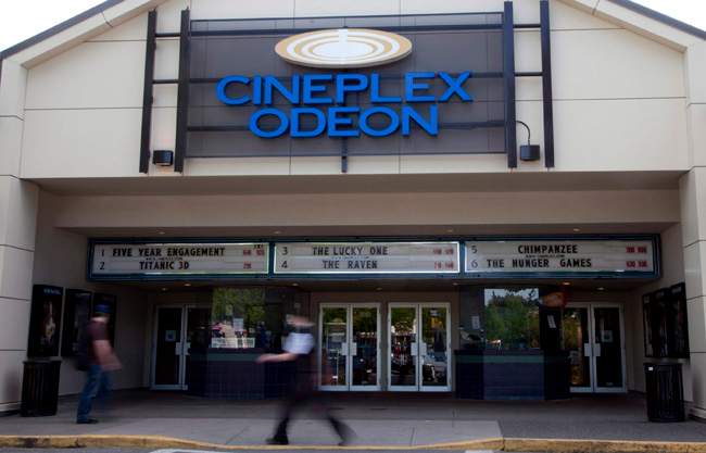 Toronto-based Cineplex operates Canada's largest chain of movie theatres.