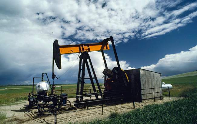 The Saskatchewan government says sales of petroleum and natural gas rights have gone down due to the drop in oil prices.