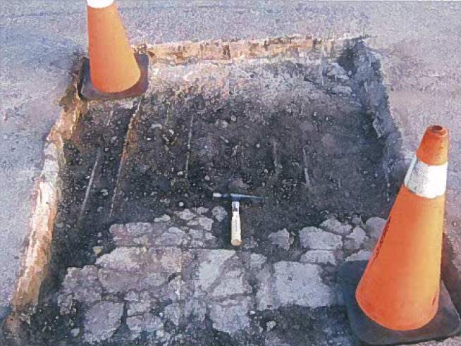 Hole on the Gardiner's deck