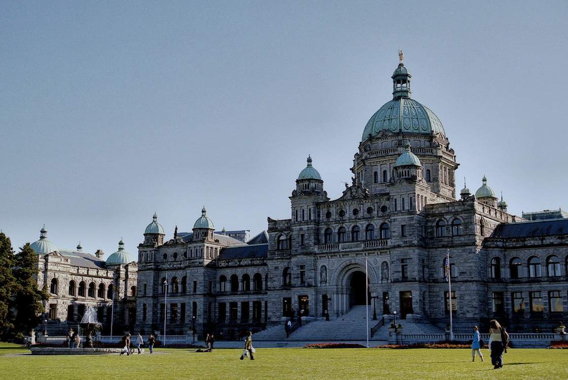 British Columbia Legislature Buildings in Victoria.
