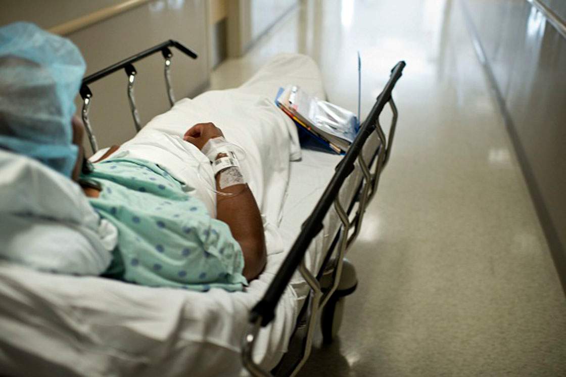 A donor is wheeled to an operating room