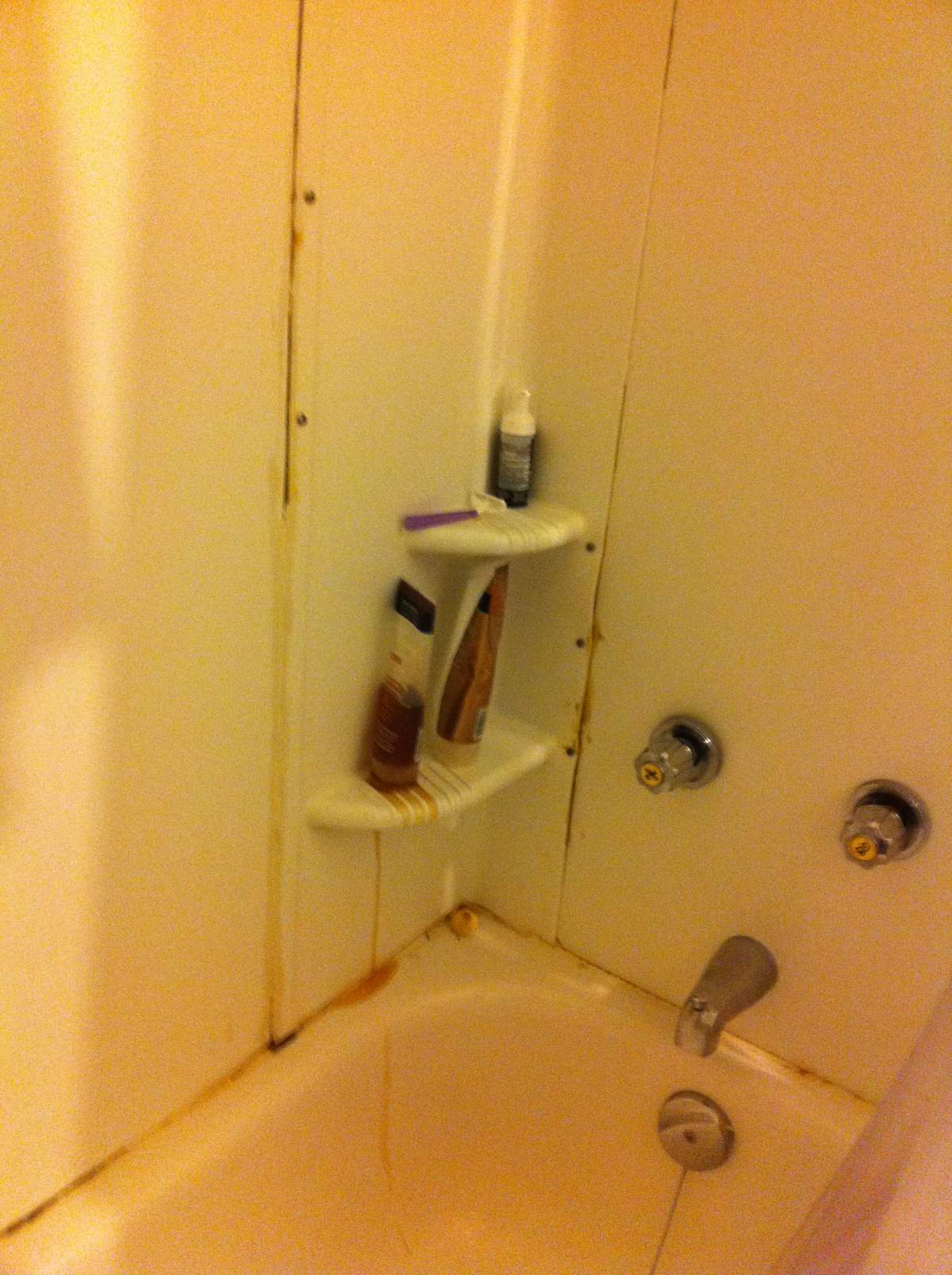 A bathroom in a Nishnawbe Aski Police Service residence.
