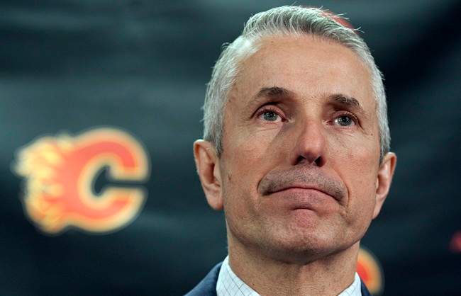 Calgary Flames head coach Bob Hartley