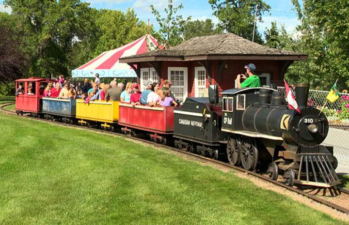 Kinsmen Park train headed for new home at Country Fun Farms east of Prince Albert, Saskatchewan.