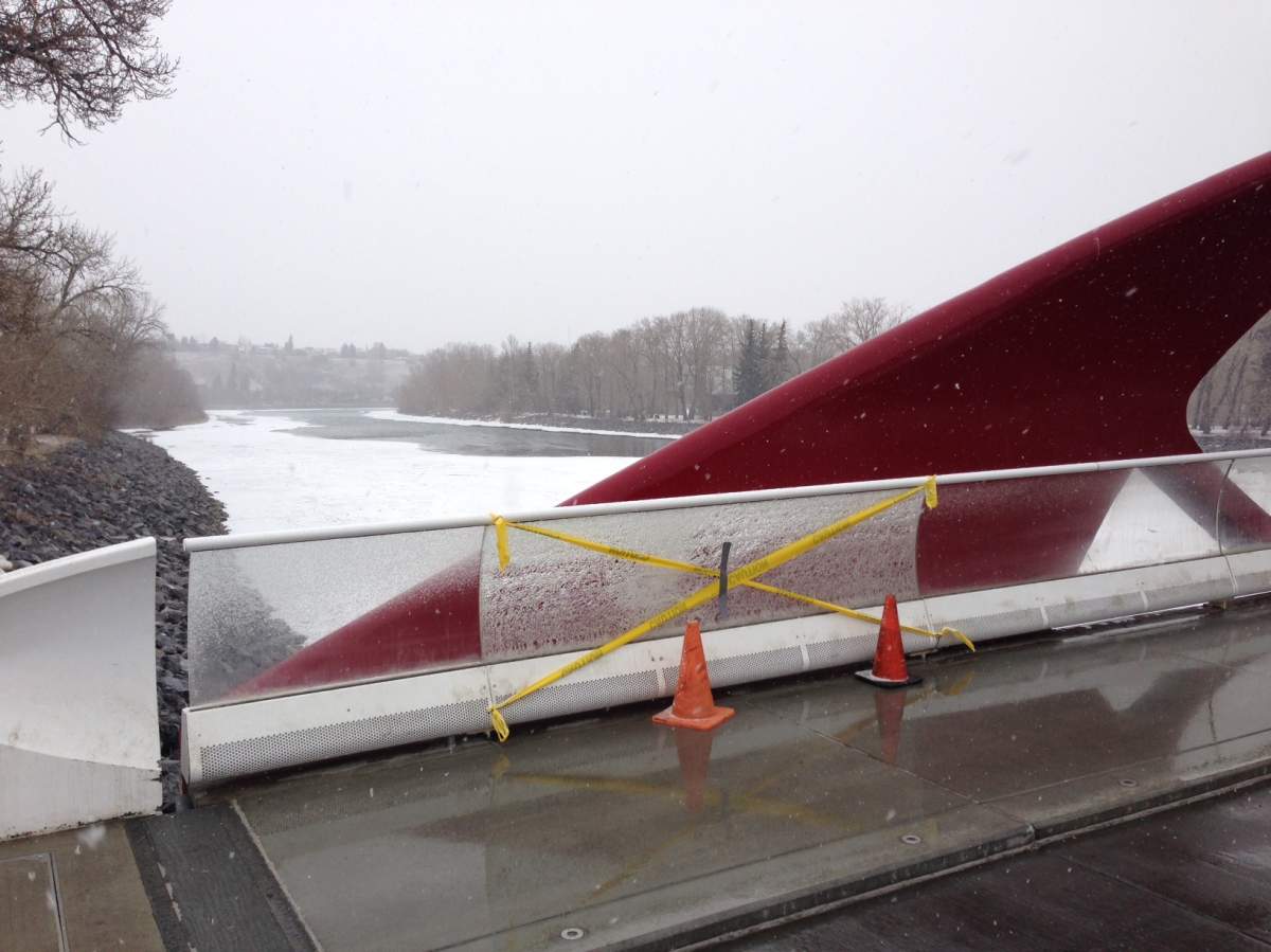 This is the second time the Peace Bridge has been targeted. One month ago, one pane of glass was broken