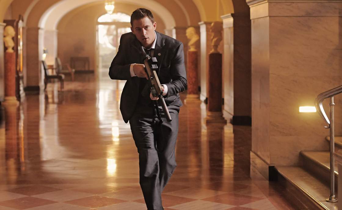 Channing Tatum in a scene from White House Down.