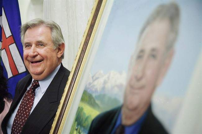 Former Alberta premier Ralph Klein in Edmonton on August 30, 2007. 
