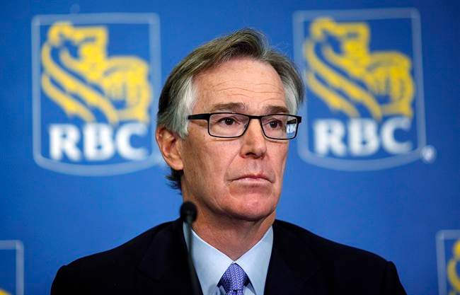 Gord Nixon, president and CEO of the Royal Bank of Canada, speaks to reporters in Calgary, in this Feb. 28, 2013 photo.