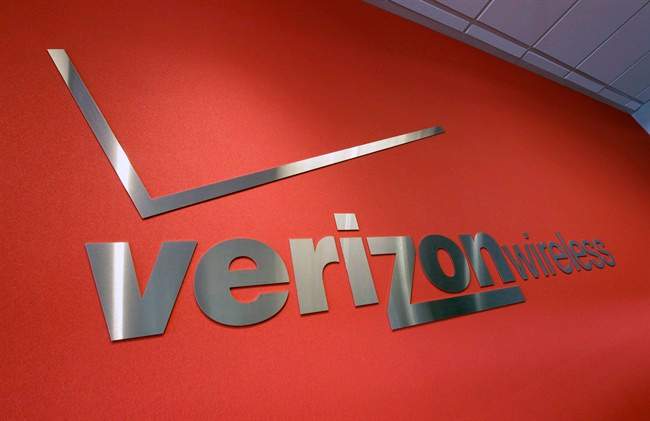 In this June 12, 2012 photo, the Verizon logo is seen at Verizon store in Mountain View, Calif. 