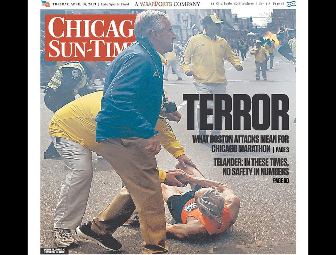 Gallery: Newspaper front pages morning after Boston Marathon - image