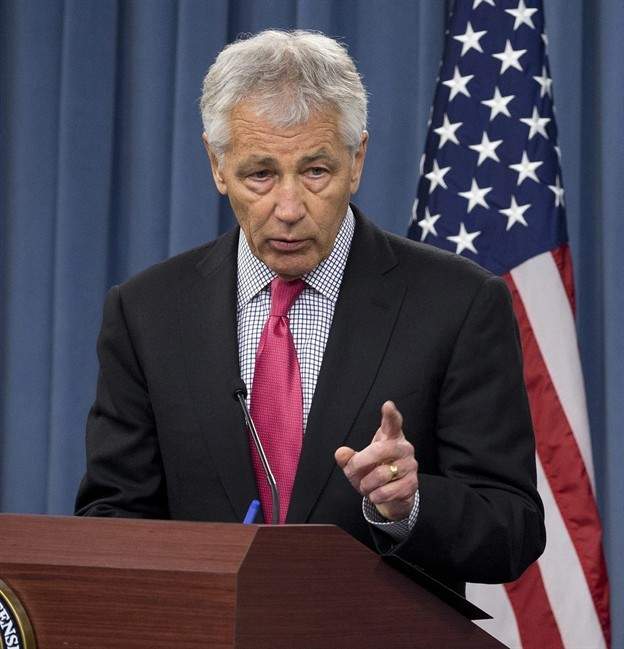 File -- U.S. Defence Secretary Chuck Hagel.
