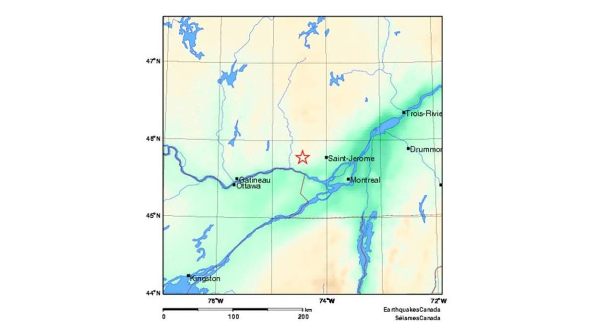 Quebec-Ontario earthquake