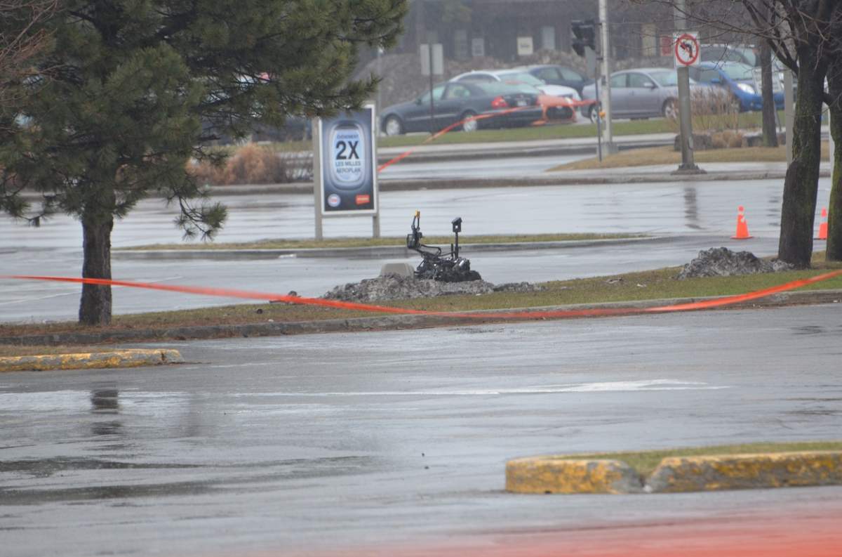 Bomb scare Montreal robot