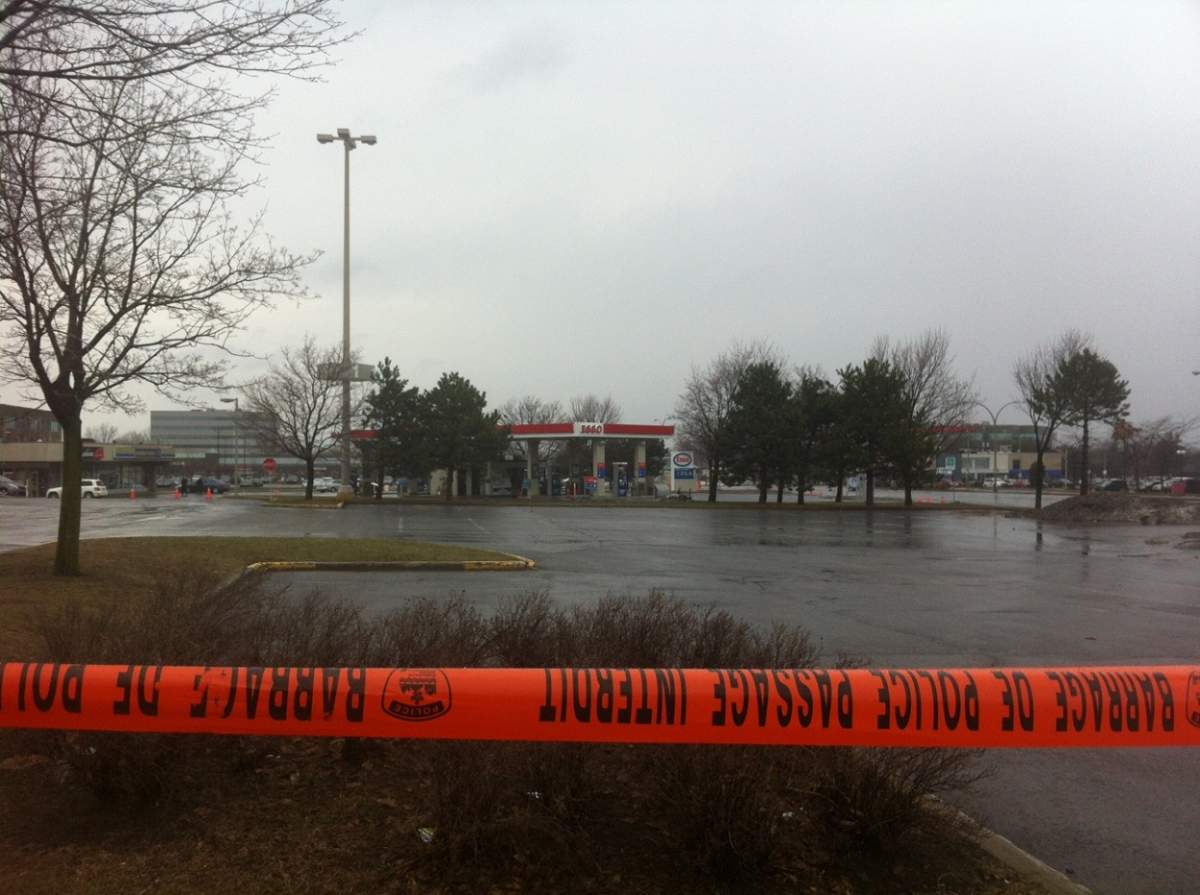 Montreal suspicious package gas station