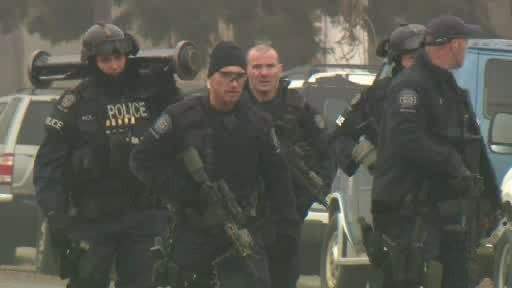 Police investigate after a shooting in Forest Lawn early Saturday morning.