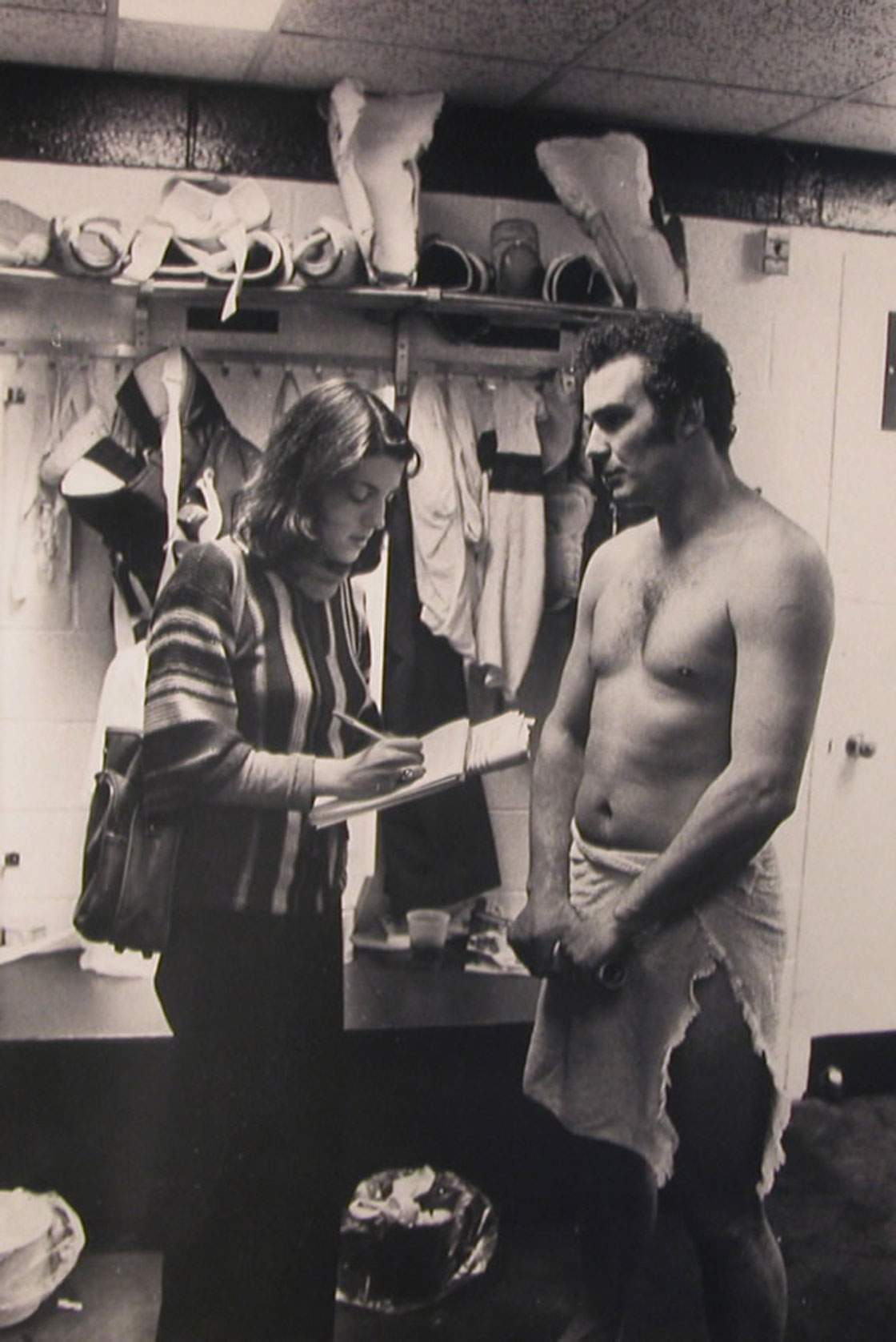 Robin Herman was the first female reporter assigned to cover the National Hockey League for the New York Times in the mid-1970s. 