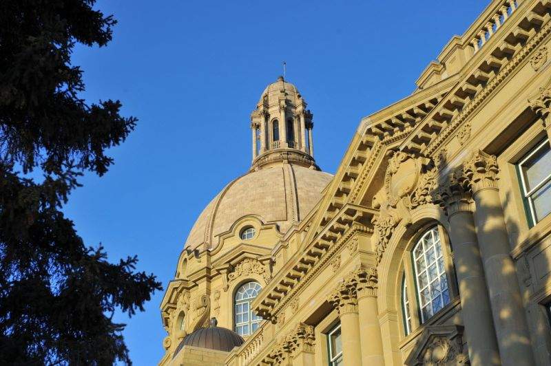 The Alberta legislature.