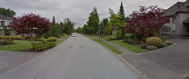 Canterbury Drive, one of the streets in this neighbourhood that voted nearly 95% Liberal last election.