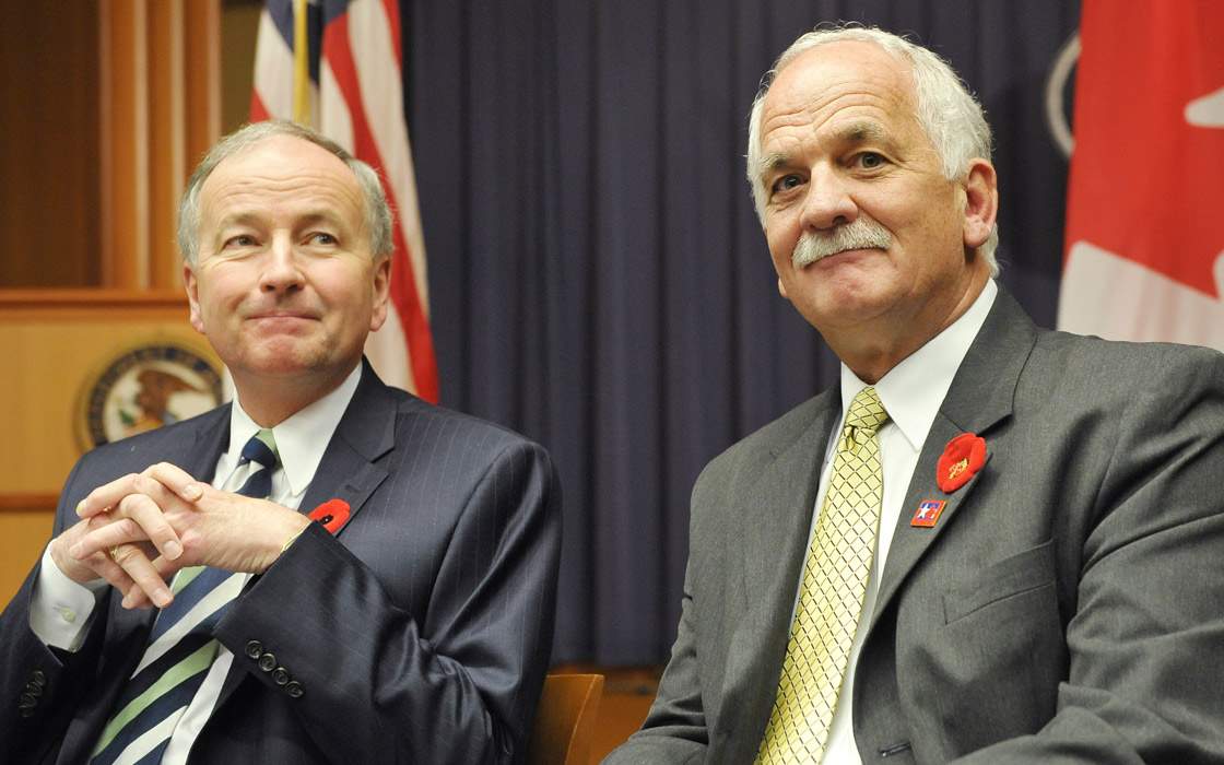Justice Minister Rob Nicholson and Public Safety Minister Vic Toews began meetings with victims of crime for input on the Canadian Victim's Bill of Rights.