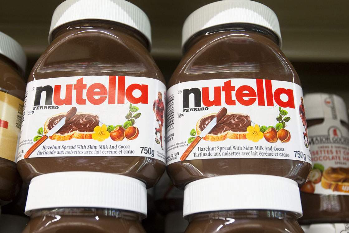 Nutella Hazelnut spread products are seen in a Metro grocery store in Quebec city March 4, 2009.  