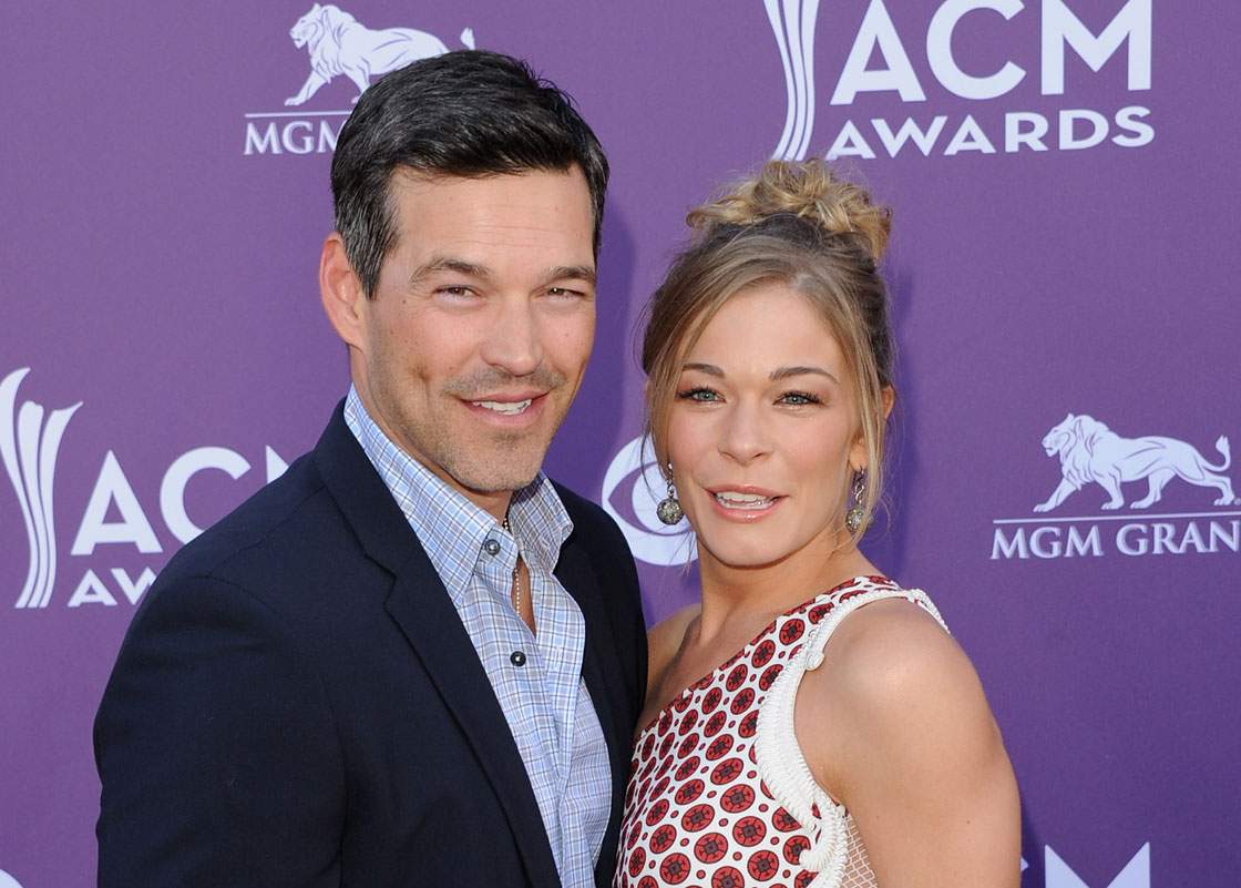 Eddie Cibrian and LeAnn Rimes pose together in April 2012.
