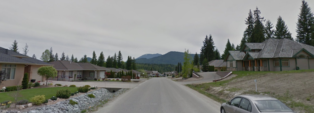 The winding Golf Course Drive is the main road in this heavily Liberal polling station.