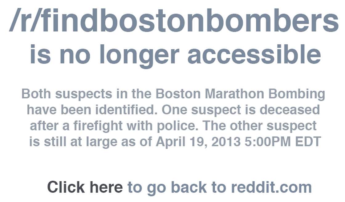 Reddit GM apologizes for ‘dangerous speculation’ stemming from Boston bombers subreddit - image