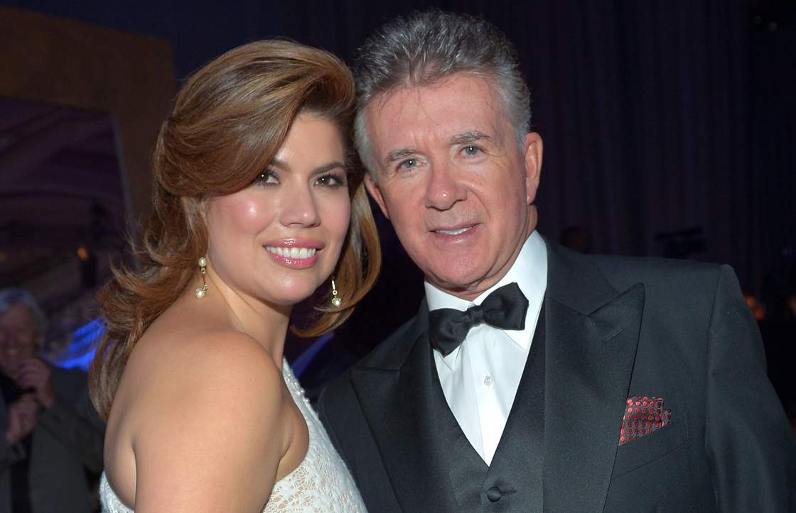 Tanya Callau and husband Alan Thicke pictured in November 2012.