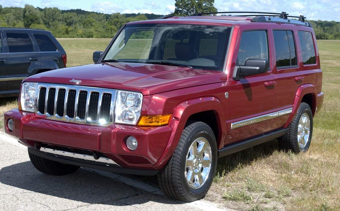 FILE – In this Thursday, June 16, 2005 file photo, the 2006 Jeep Commander sits on display at Chelsea Proving Grounds in Chelsea, Mich.