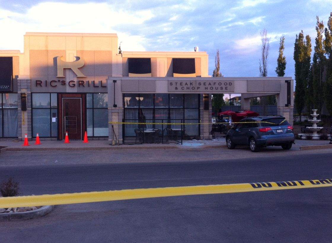 Crash at southwest Edmonton restaurant patio Sunday, May 19, 2013.