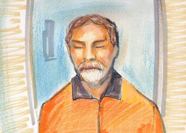 Richard Suter, the accused, appearing by CCTV, May 21, 2013.