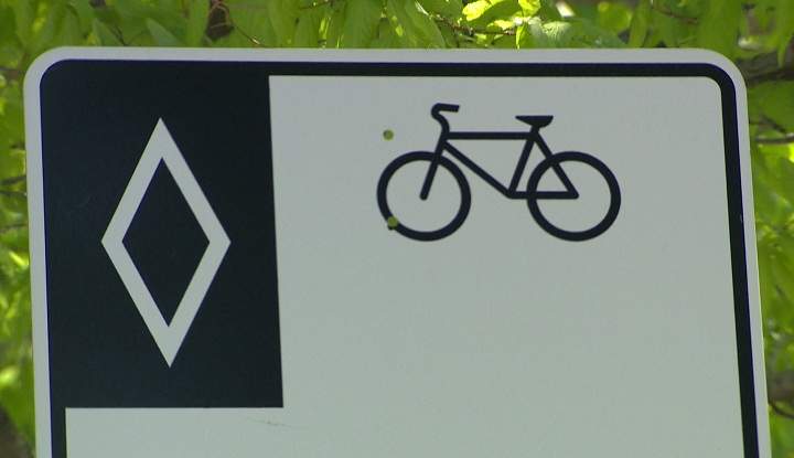 bike lane sign