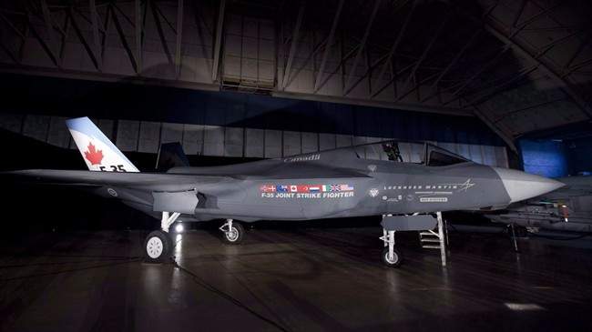 Lockheed Martin says Canada's aerospace industry could lose about $10.5 billion worth of contracts over several decades if the federal government ultimately decides not to purchase the controversial F35 Stealth Fighter. A F-35 Joint Strike Fighter is seen in a hangar in Ottawa on July 16, 2010.