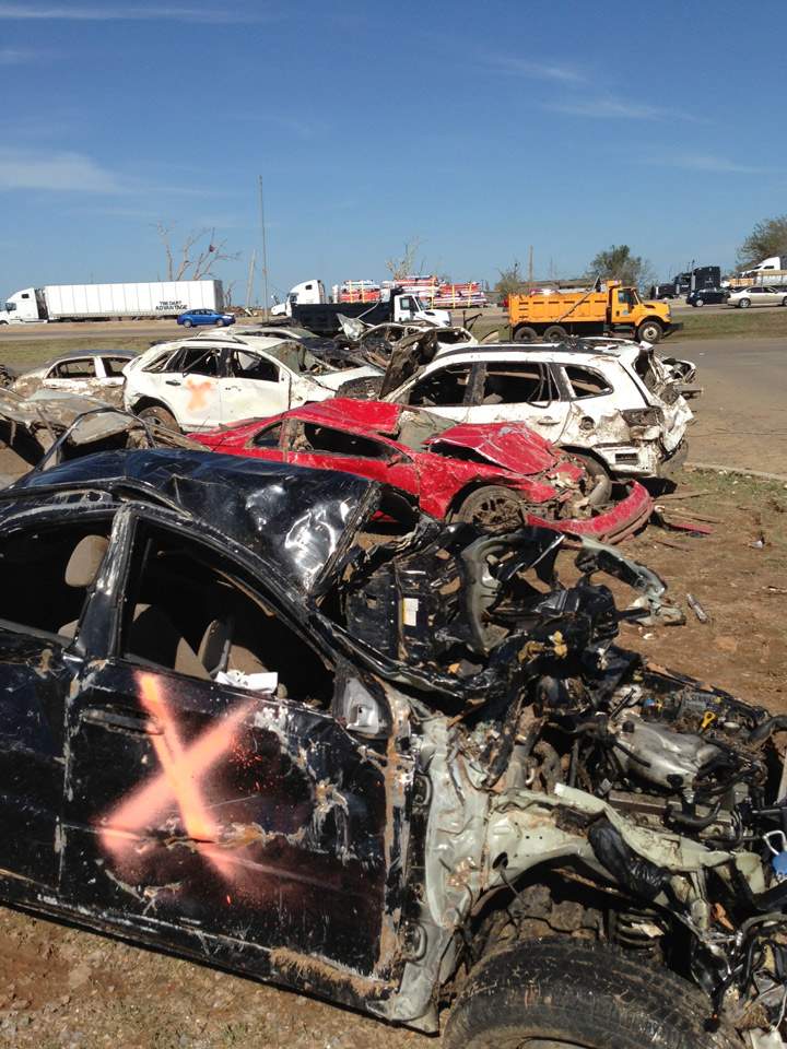 A storm rolled in early May 23 in Moore, OK, keeping people from sorting through the rubble where their houses once stood after Monday’s massive tornado. Mike Drolet / Global News