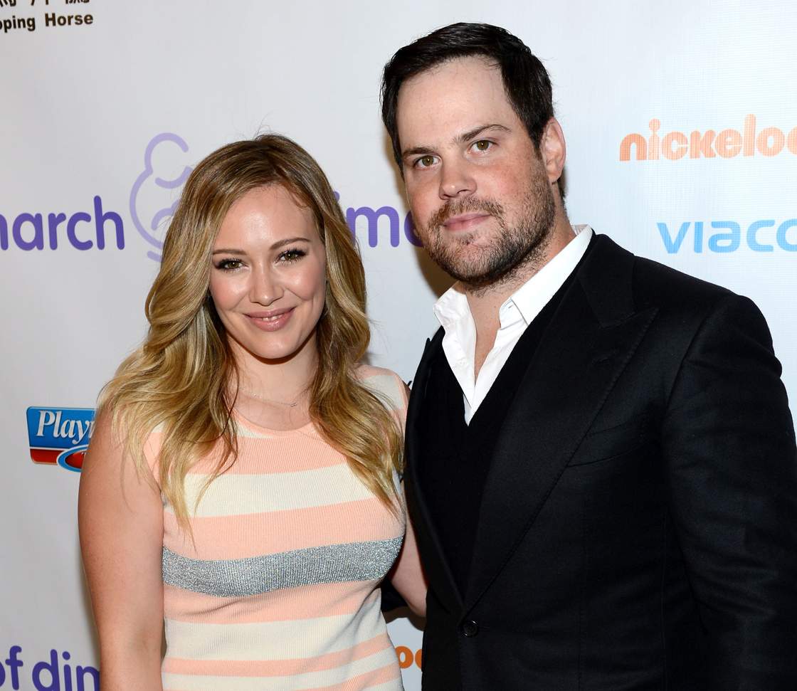 Hilary Duff and Mike Comrie. (Getty Images)