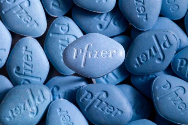 This undated photo provided by pfizer shows Viagra pills.