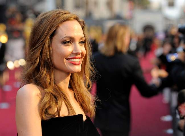 This Feb. 26, 2012 file photo shows actress Angelina Jolie at the 84th Academy Awards in the Hollywood section of Los Angeles.