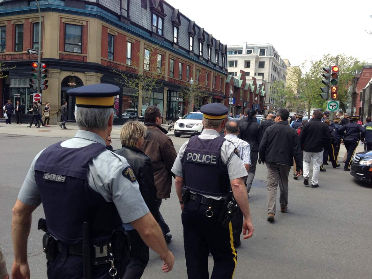 RCMP protest in Montreal