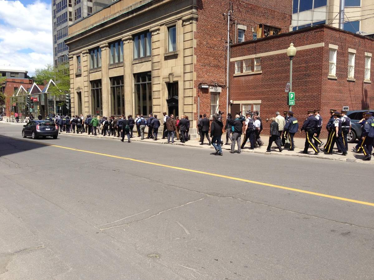 RCMP protest in Montreal